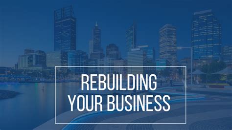 rebuilding a successful business