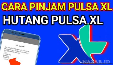 Aplikasi Pinjam Pulsa XL