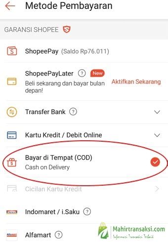 Aplikasi Shopee versi Lama