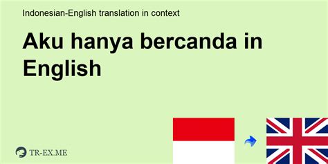 Bahasa Inggris Bercanda di Indonesia