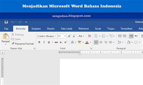 Buka Microsoft Word Indonesia