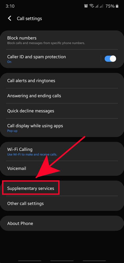 Call forwarding options to cell phone