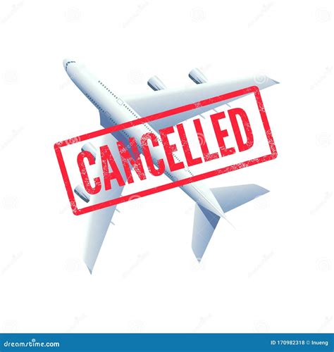 Cancelled flight sign