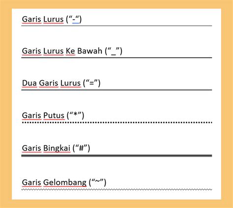 Cara Buat Garis di Word in Indonesia