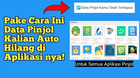 Cara Menghapus Data Pribadi di Aplikasi Pinjaman Online di Indonesia