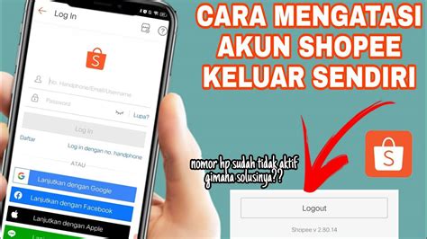 Cara Mencegah Akun Shopee Keluar Sendiri