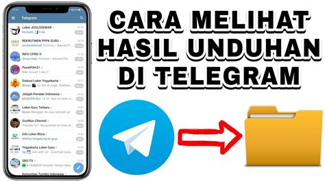 Cara melihat unduhan di chat individual telegram Indonesia