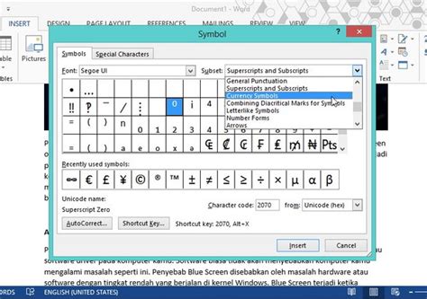 Cara Mudah Membuat Simbol di Word