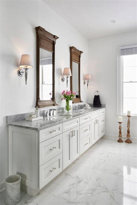 Carrara marble bathroom color scheme