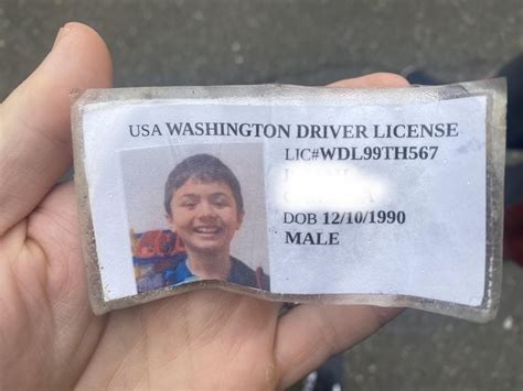 Cleaning peeling fake ID