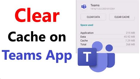 Clearing the Teams app cache and restarting the app