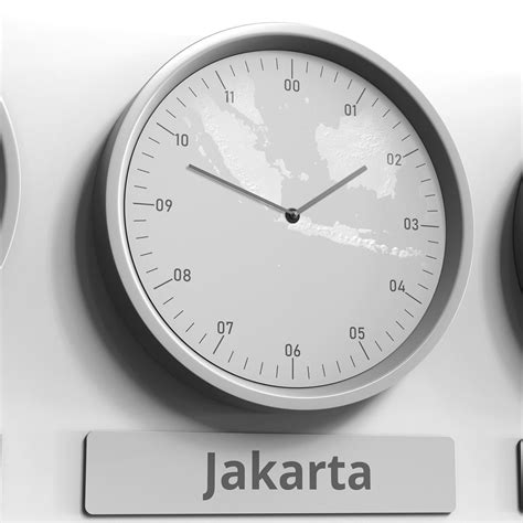 Clock in Indonesia time