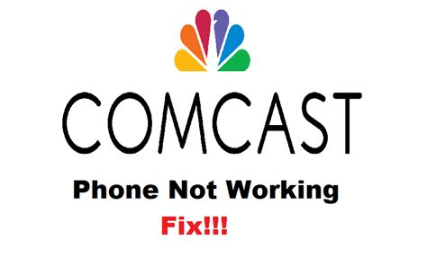 Comcast phone line not working