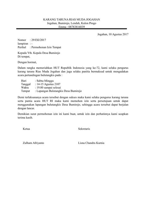 Contoh Surat Izin untuk Guru di Indonesia