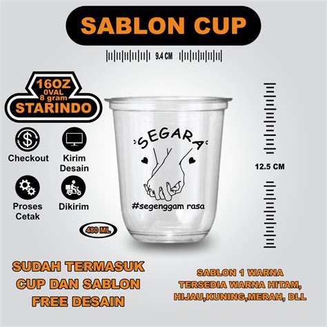 Cup Gelas Oval Indonesia