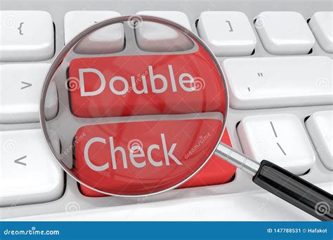 Double-check your personal information