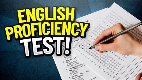 English proficiency test