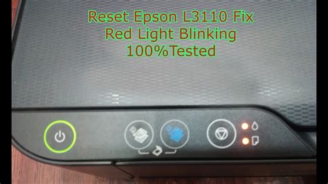 Epson L3110 error lights