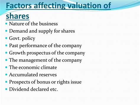 Factors Affecting Business Valuation Cost