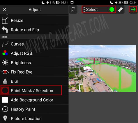 Filter dan Pengaturan Warna pada Picsay Pro