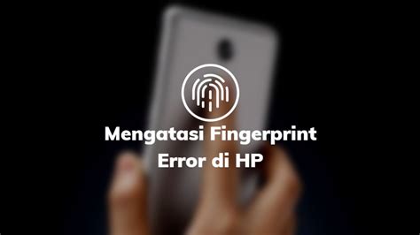 Fingerprint Tidak Bisa Terbaca Vivo