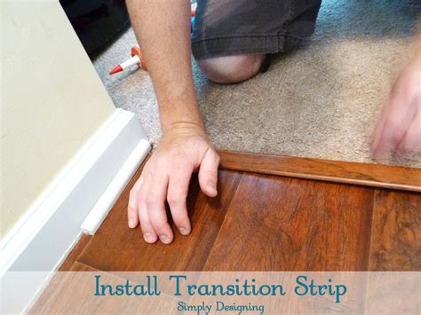 Finishing the Floor Transition Repair