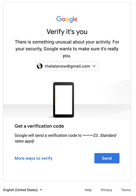 Google Verification Code