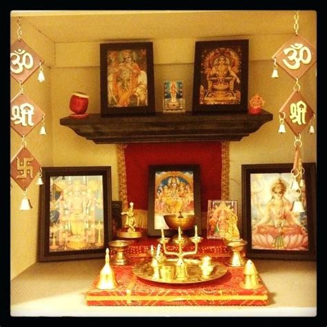 Hindu prayer room lighting