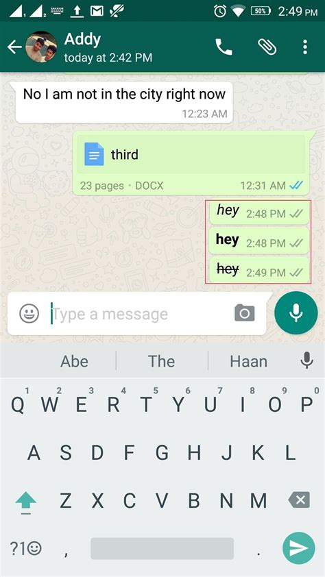 How to make text in WhatsApp read more