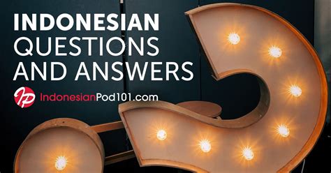 Indonesian questions
