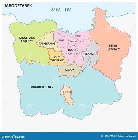 Is Bandung included in Jabodetabek region in Indonesia?