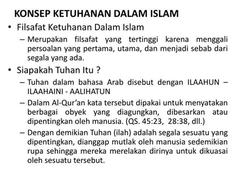 Konsep Tuhan dalam Agama Islam