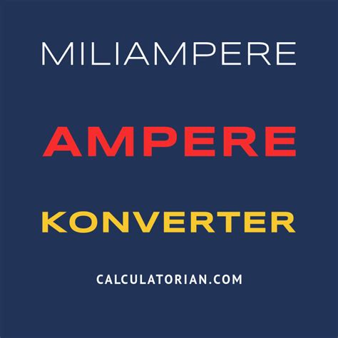 Konversi Miliampere ke Ampere