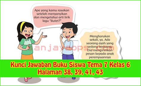 Kunci Jawaban Tema 7 Kelas 6 Halaman 43