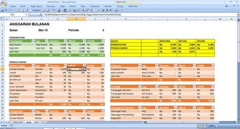 Laporan Keuangan Bulanan Excel