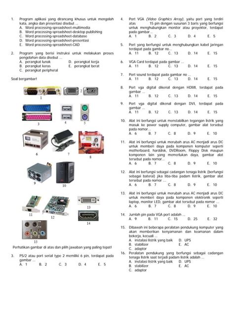 Latihan Soal TIK Kelas 10