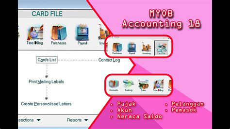 Card File Feature in MYOB Accounting for Efficient Business Management in Indonesia