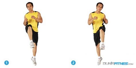 Manfaat Melatih Lari Ditempat dengan Mengangkat Lutut Sejajar Perut