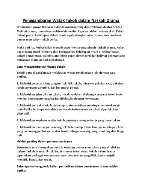 Materi yang Dapat Dipakai dalam Gambar Cerita