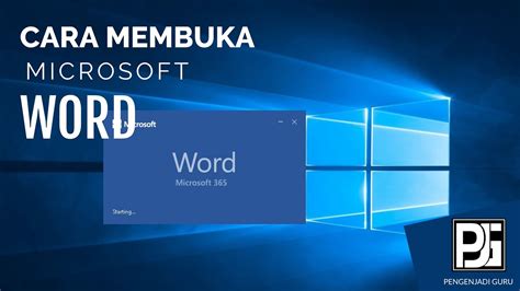Membuka Program Microsoft Word