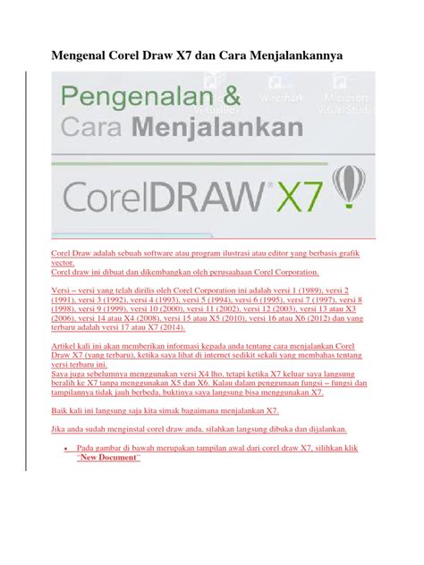 Pentingnya Belajar Menggunakan Corel Draw X7 dalam Dunia Pendidikan