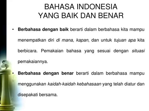 Mengikuti Kelas Bahasa Indonesia dengan Baik