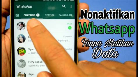 Cara Menonaktifkan Aplikasi WhatsApp