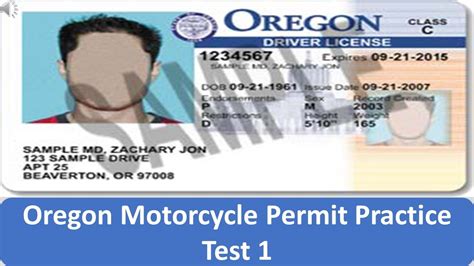 Oregon motorcycle license