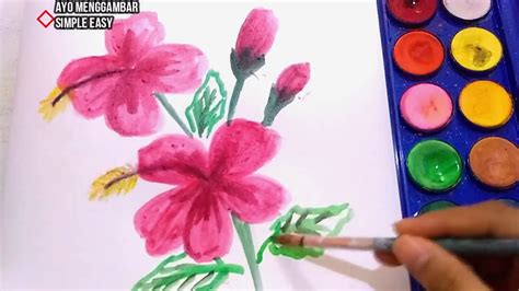 Pembelajaran Seni Melukis dan Kreasi Motif Bunga