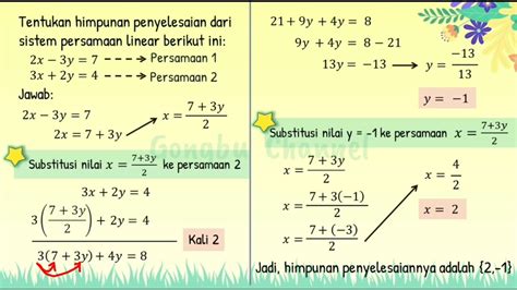 Penyelesaian Persamaan Sederhana