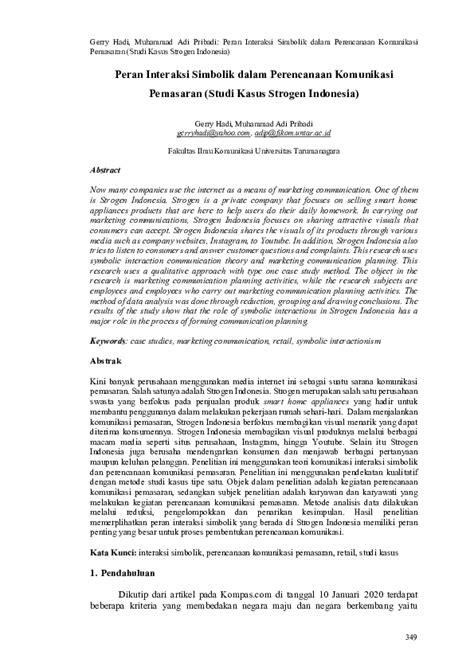 Peran Simbolik Dalam Mikrososiologi in Indonesia