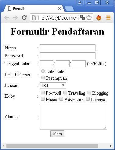 Cara Mudah Membuat Form HTML di Indonesia