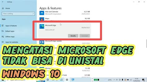 Pesan Error 'This app is part of Windows and cannot be uninstalled' Muncul Saat Mencoba Menghapus Microsoft Edge