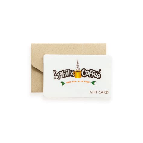 Philz Coffee gift card redemption